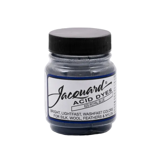 JACQUARD Acid Dye 0.5oz #625 ROYAL BLUE / KRÓLEWSKI NIEBIESKI barwnik kwasowy do wełny, jedwabiu i piór