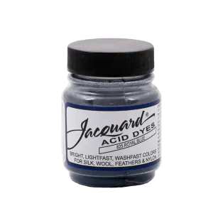 JACQUARD Acid Dye 0.5oz #625 ROYAL BLUE / KRÓLEWSKI NIEBIESKI barwnik kwasowy do wełny, jedwabiu i piór