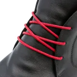 Czerwone okrągłe woskowane sznurowadła ekskluzywne. Sznurówki do customizacji sneakersów - Jordan, Nike, Bred 1, Adidas