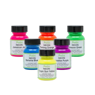 ANGELUS Acrylic Leather Paint Neon 1oz / Neonowe farby akrylowe UV do malowania Sneakersów i Jeansu