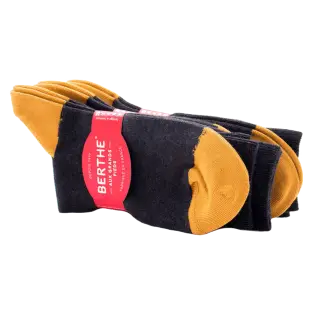 BERTHE M Socks Cotton Jaune - Luksusowe skarpety