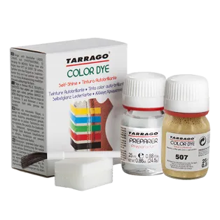 TARRAGO Color Dye Double Metallic Kit (Paint + Brush + Sponge) 25ml+25ml / Metaliczne farby akrylowe do customizacji i renowacji