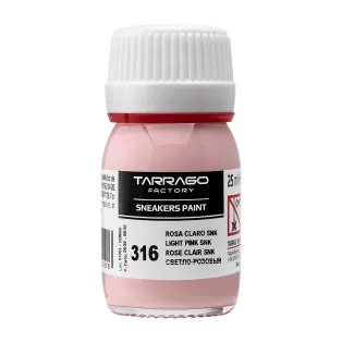 TARRAGO SNEAKERS Paint Standard Colors 25ml #316 LIGHT PINK / Jasnoróżowa farba akrylowa do personalizacji i renowacji butów oraz jeansu