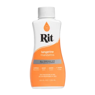 RIT DYE All-Purpose Liquid Dye 8oz TANGERINE / MANDARYNKOWY uniwersalny barwnik w płynie do tkanin i innych powierzchni