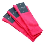 Wysokiej jakości bawełniane skarpety męskie fuksja w różową mereżkę. Eleganckie skarpety bawełniane