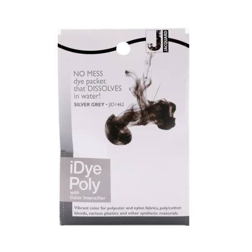 JACQUARD iDye Poly 0.49oz #1462 SILVER GREY / SREBRNOSZARY barwnik do poliestru, nylonu, tkanin syntetycznych i tworzyw sztucznych