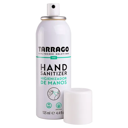 Alkoholowy aerozol do czyszczenia rąk. Produkt zawiera aloes, dzięki czemu skóra rąk pozostaje nawilżona