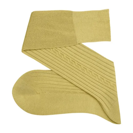 VICCEL / CELCHUK Knee Socks Cable Knitted Beige - Luksusowe podkolanówki