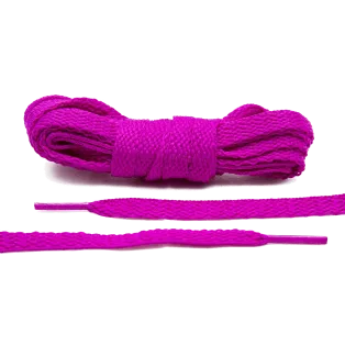 LACE LAB Flat Shoe Laces 8mm Paradise Purple / Purpurowe płaskie sznurowadła do butów