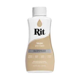 RIT DYE All-Purpose Liquid Dye 8oz TAUPE / CIEMNOSZARY uniwersalny barwnik w płynie do tkanin i innych powierzchni