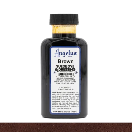 Brązowy barwnik do zamszu i nubuku, którym nie tylko odnowisz kolor swoich butów, ale i zmienisz ich odcień z jasnego na ciemniejszy