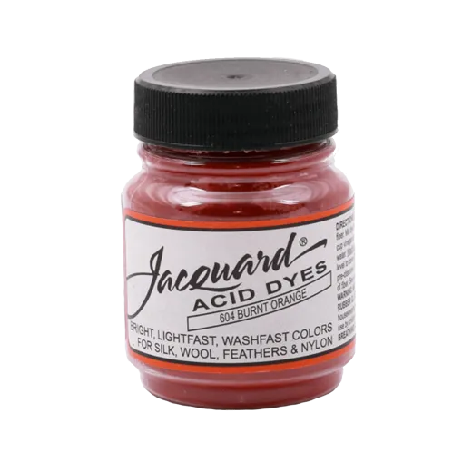 JACQUARD Acid Dye 0.5oz #604 BURNT ORANGE / CIEMNOPOMARAŃCZOWY barwnik kwasowy do wełny, jedwabiu i piór