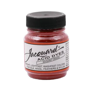 JACQUARD Acid Dye 0.5oz #604 BURNT ORANGE / CIEMNOPOMARAŃCZOWY barwnik kwasowy do wełny, jedwabiu i piór