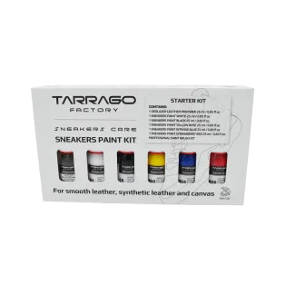 TARRAGO SNEAKERS Paint Starter Kit / Zestaw farb i pędzelków do malowania Sneakersów i Jeansu