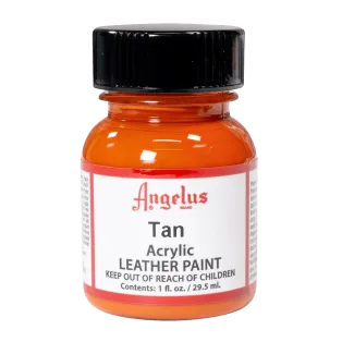 ANGELUS Acrylic Leather Paint Standard 1oz TAN / BRĄZOWA farba akrylowa do malowania Sneakersów i Jeansu