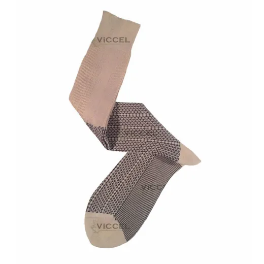 VICCEL / CELCHUK Knee Socks Raw Black Plus Design - Luksusowe podkolanówki