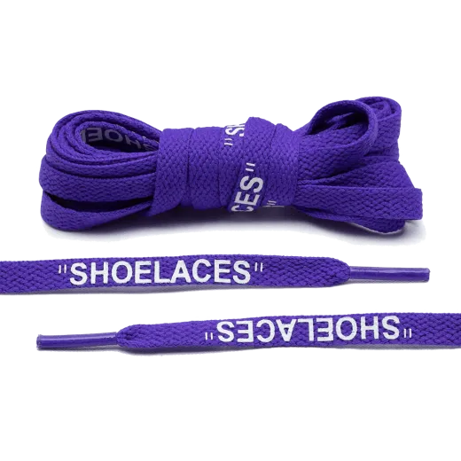 Neonowe fioletowe sznurowadła Lace Lab. Sznurówki do customizacji sneakersów - nike, off-white