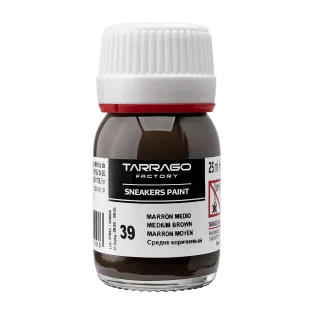 TARRAGO SNEAKERS Paint Standard Colors 25ml #039 MEDIUM BROWN / Brązowa farba akrylowa do personalizacji i renowacji butów oraz jeansu