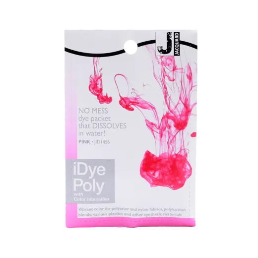 JACQUARD iDye Poly 0.49oz #1456 PINK / RÓŻOWY barwnik do poliestru, nylonu, tkanin syntetycznych i tworzyw sztucznych