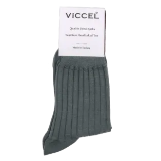 VICCEL / CELCHUK Socks Elastane Cotton Gray - Luksusowe skarpety