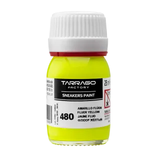TARRAGO SNEAKERS Paint Fluor Colors 25ml #480 YELLOW / Żółte akrylowe farby UV do malowania sneakersów i ubrań