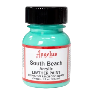 ANGELUS Acrylic Leather Paint Standard 1oz #261 SOUTH BEACH / TURKUSOWA farba akrylowa do malowania Sneakersów i Jeansu