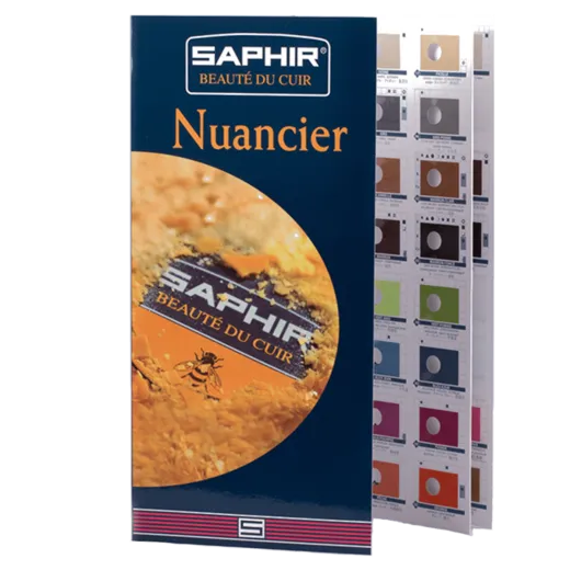 Saphir - karta kolorów dla produktów do skór gładkich, zamszu i nubuku