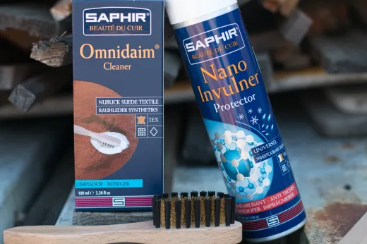 Zestaw do czyszczenia i ochrony - SAPHIR BDC Set EMU UGG Clean & Protect