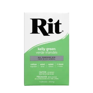 RIT DYE All-Purpose Powder Dye 1.125oz KELLY GREEN / ZIELONY uniwersalny barwnik w proszku do tkanin i innych powierzchni