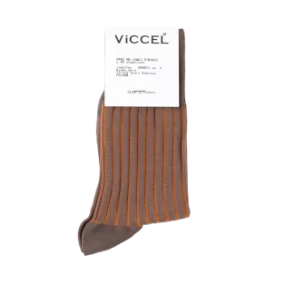 VICCEL / CELCHUK Socks Shadow Stripe Marmato / Mustard - Luksusowe skarpety
