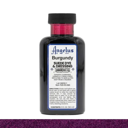 Burgundy barwnik do zamszu i nubuku, którym nie tylko odnowisz kolor swoich butów, ale i zmienisz ich odcień z jasnego na ciemniejszy