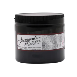 JACQUARD Acid Dye 8oz #610 BURGUNDY / BURGUNDOWY barwnik kwasowy do wełny, jedwabiu i piór