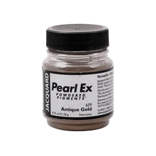 JACQUARD Pearl EX Powdered Metallic Pigments 0.75oz #659 ANTIQUE GOLD / Antyczne złote metaliczne i perłowe pigmenty w proszku do rękodzieła