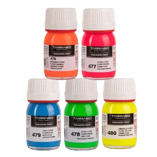 TARRAGO SNEAKERS Paint Fluor Colors 25ml / Akrylowe farby UV do malowania sneakersów i ubrań