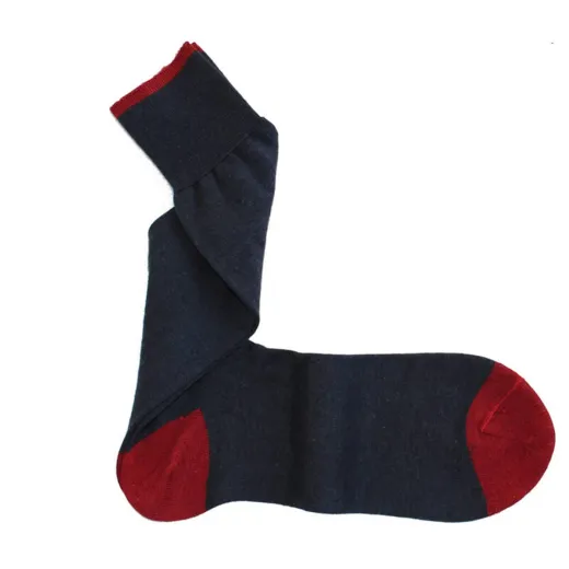 VICCEL / CELCHUK Socks Navy Blue Red - Luksusowe skarpety