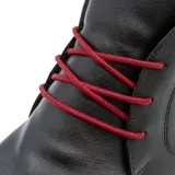 Burgundy okrągłe woskowane sznurowadła ekskluzywne. Sznurówki do customizacji sneakersów - Jordan, Nike, Bred 1, Adidas