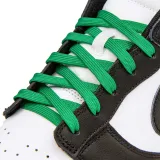 Zielone sznurowadła płaskie do butów. Sznurówki do customizacji sneakersów - nike, off-white