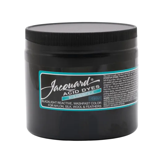 JACQUARD Acid Dye 8oz #645 BLACKLIGHT BLUE / JASNONIEBIESKI barwnik kwasowy do wełny, jedwabiu i piór