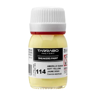 TARRAGO SNEAKERS Paint Pastel Colors 25ml #114 SOFT YELLOW / Jasnożółta pastelowa farba akrylowa do malowania obuwia i odzieży