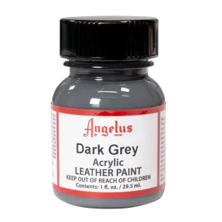 ANGELUS Acrylic Leather Paint Standard 1oz DARK GREY / CIEMNOSZARA farba akrylowa do malowania Sneakersów i Jeansu