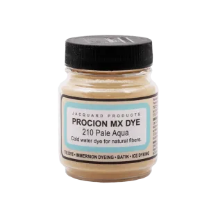 JACQUARD Procion MX Dye 0.66oz #1210 PALE AQUA / Jasnoturkusowy barwnik do tkanin z naturalnych włókien roślinnych (celulozowych)