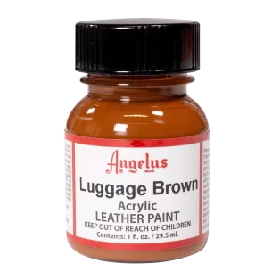 ANGELUS Acrylic Leather Paint Standard 1oz #274 LUGGAGE BROWN / BRĄZOWA farba akrylowa do malowania Sneakersów i Jeansu