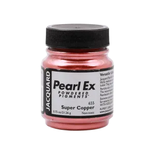 JACQUARD Pearl EX Powdered Metallic Pigments 0.75oz #655 SUPER COPPER / Super miedziane metaliczne i perłowe pigmenty w proszku do rękodzieła