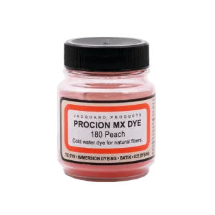 JACQUARD Procion MX Dye 0.66oz #1180 PEACH / Brzoskwiniowy barwnik do tkanin z naturalnych włókien roślinnych (celulozowych)