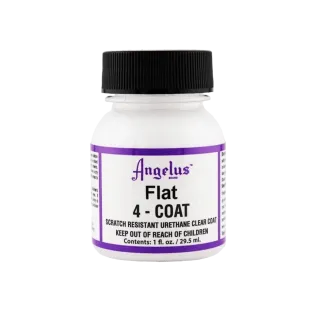 ANGELUS 4-COAT Finisher 1oz - Flat / Super matowy wykończeniowy lakier uretanowy do customizacji Sneakersów i ubrań