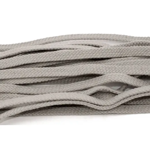 Płaskie jasno szare sznurowadła do butów tarrago laces 8.5mm