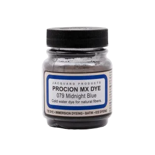 JACQUARD Procion MX Dye 0.66oz #1079 MIDNIGHT BLUE / Ciemnogranatowy barwnik do tkanin z naturalnych włókien roślinnych (celulozowych)
