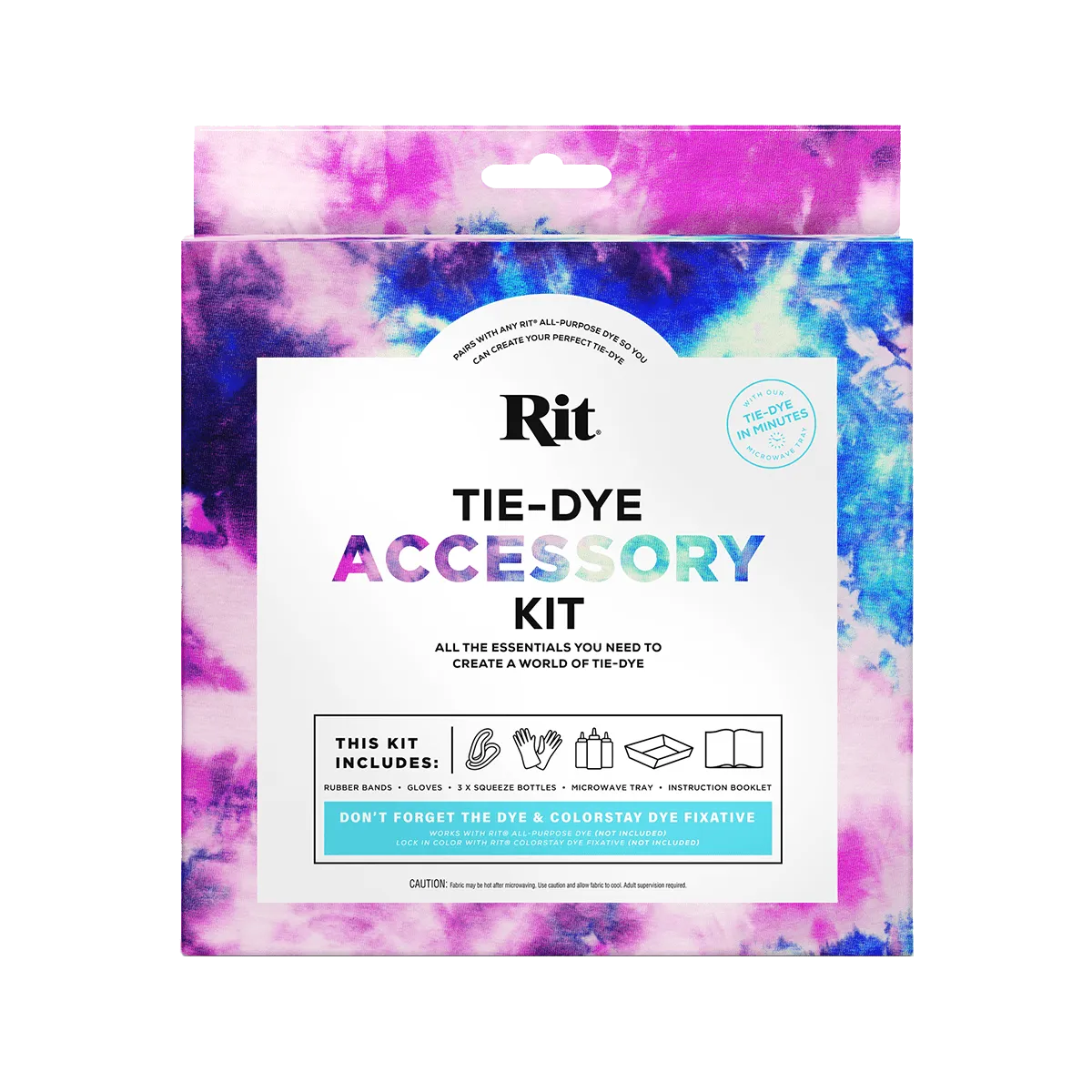 RIT DYE Tie Dye ACCESSORY Kit / Zestaw akcesoriów i butelek do ...