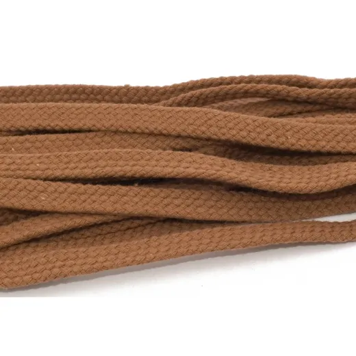 Płaskie brązowe sznurowadła do butów tarrago laces 8.5mm