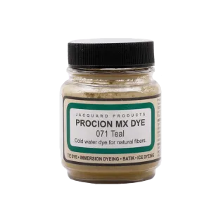 JACQUARD Procion MX Dye 0.66oz #1071 TEAL / Morski barwnik do tkanin z naturalnych włókien roślinnych (celulozowych)